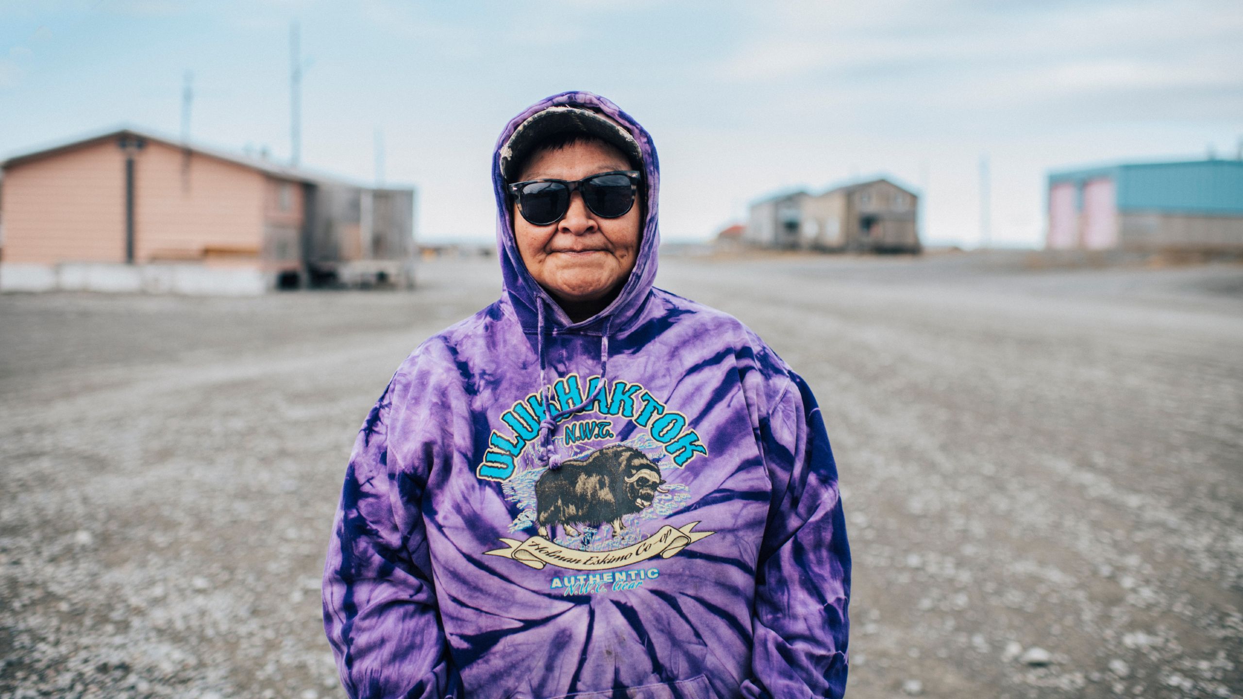 Portrait of woman with Ulukhaktok sweater