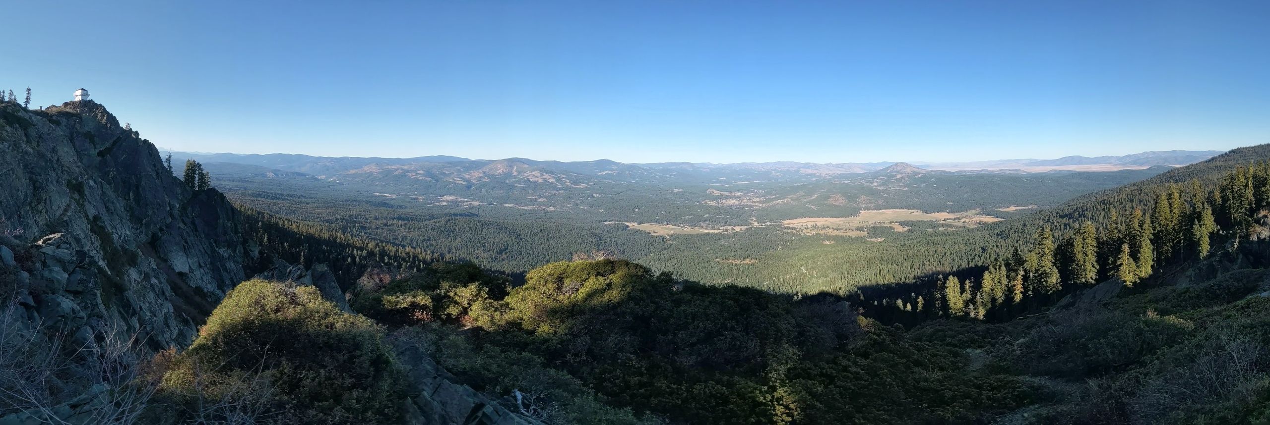 Photograph of view from Mills Peak overlooking the Sierra Valley, home to Sierra and Plumas counties